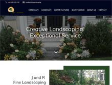 Tablet Screenshot of jandrfinelandscaping.com